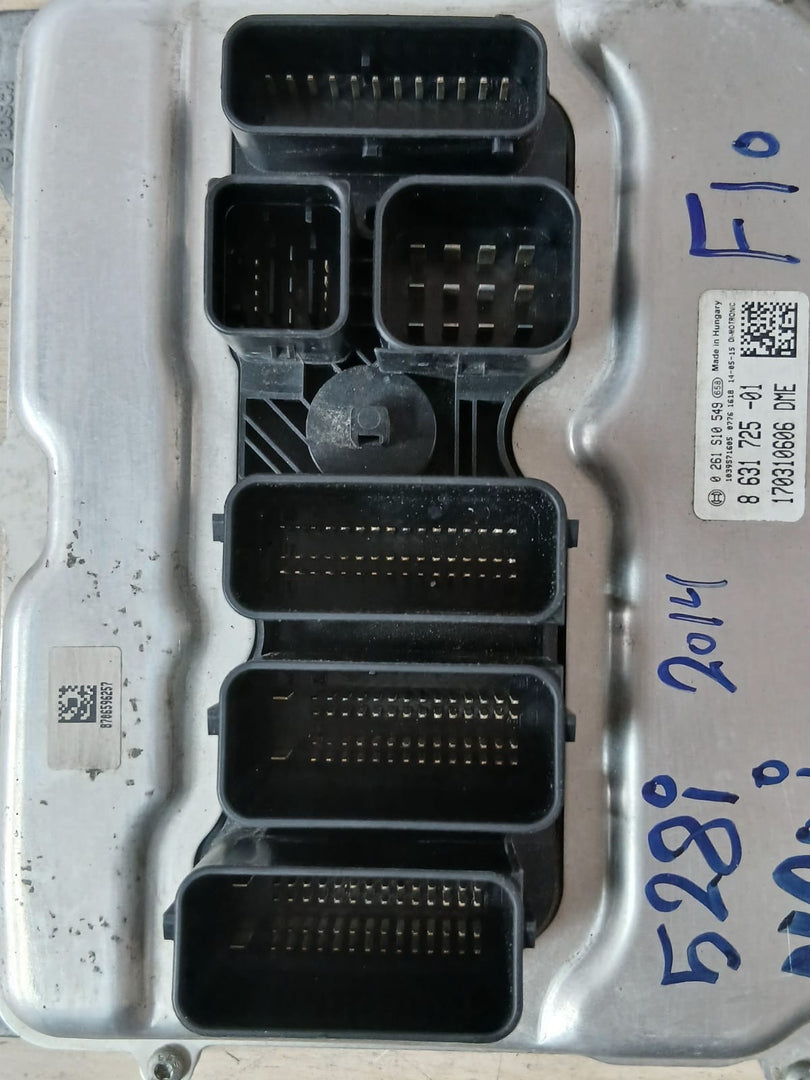 BMW  2014 F10 528i N20i ENGINE CONTROL Unit ECU SET DME 8631725 with key