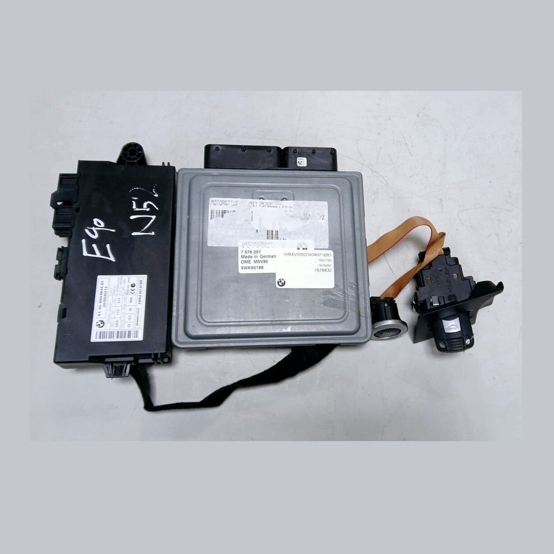 BMW 325i E91 2007 N52N ENGINE CONTROL ECU UNIT KIT DME 7576297