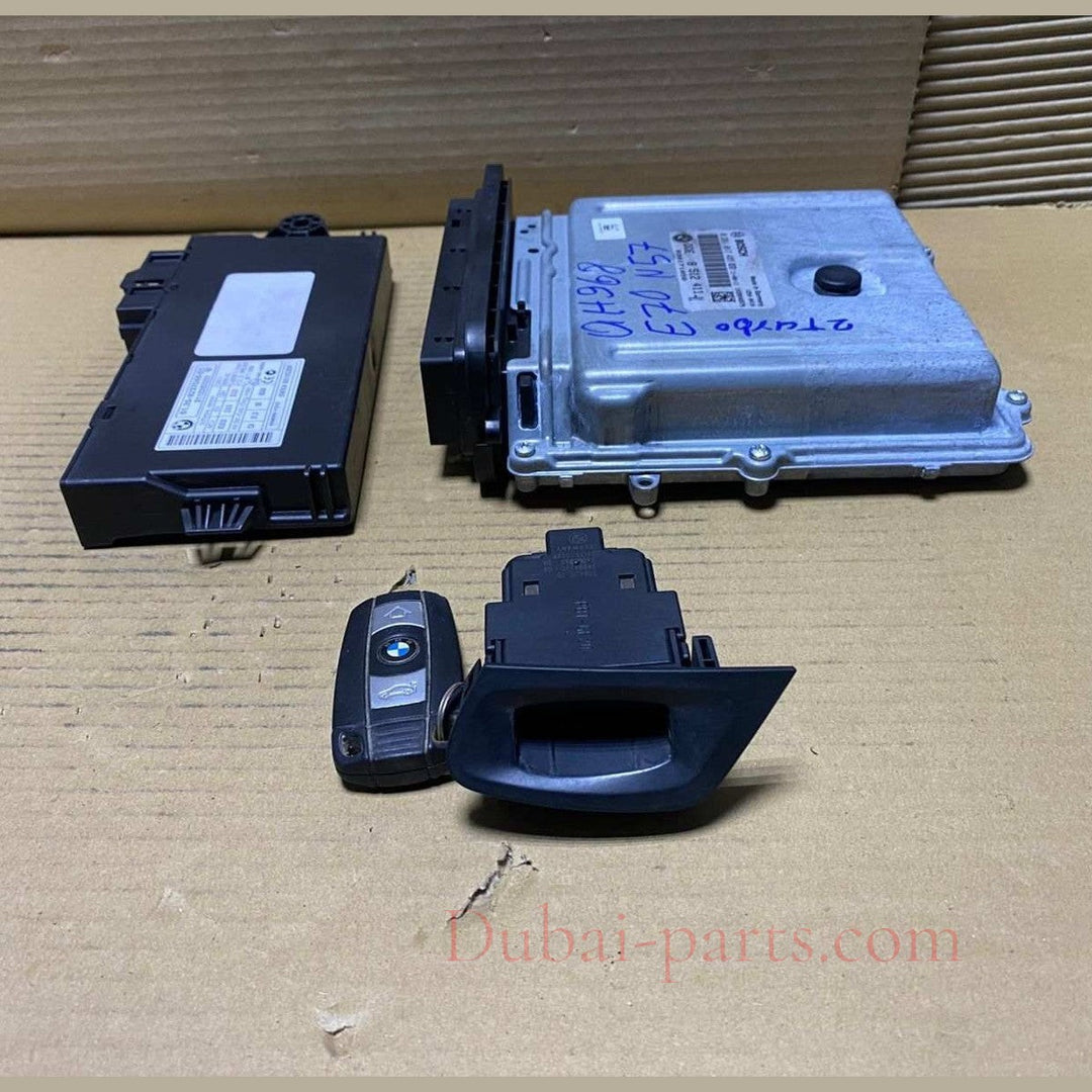 2008-2014 BMW X5 E70 X6 E71 Engine Control Unit ECU SET 8512411 N57S diesel 40DX