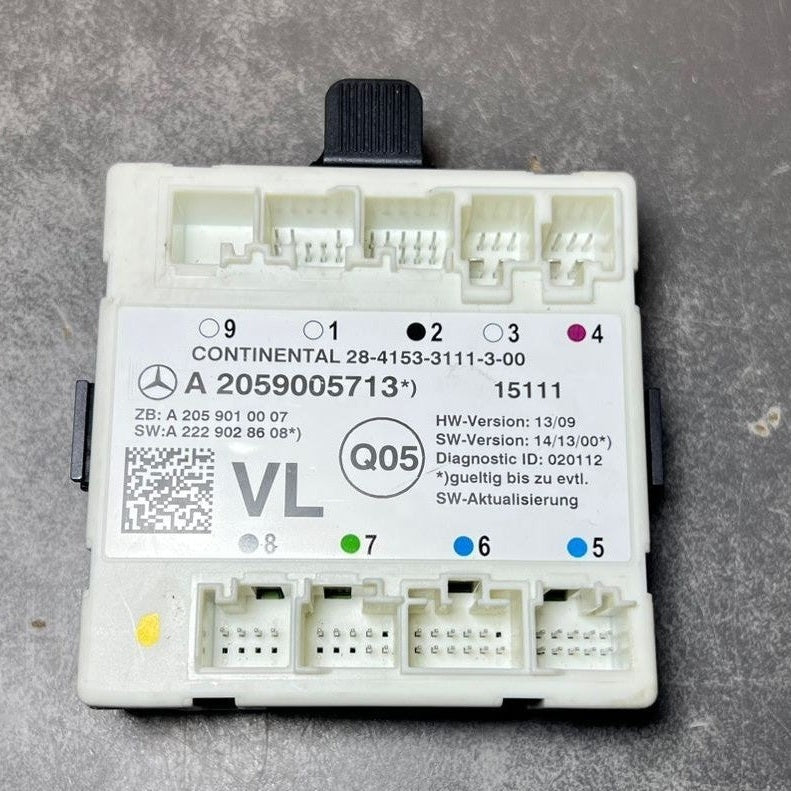 Mercedes-Benz W205 C-Class Front Left Side Door Control Module A205 9005713 OEM