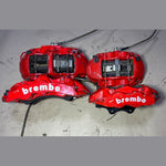 Bild in die Galerieansicht laden, Mercedes-Benz E63 W212 E-Class Front \ Rear Brembo Red Calipers &amp; Brake Discs