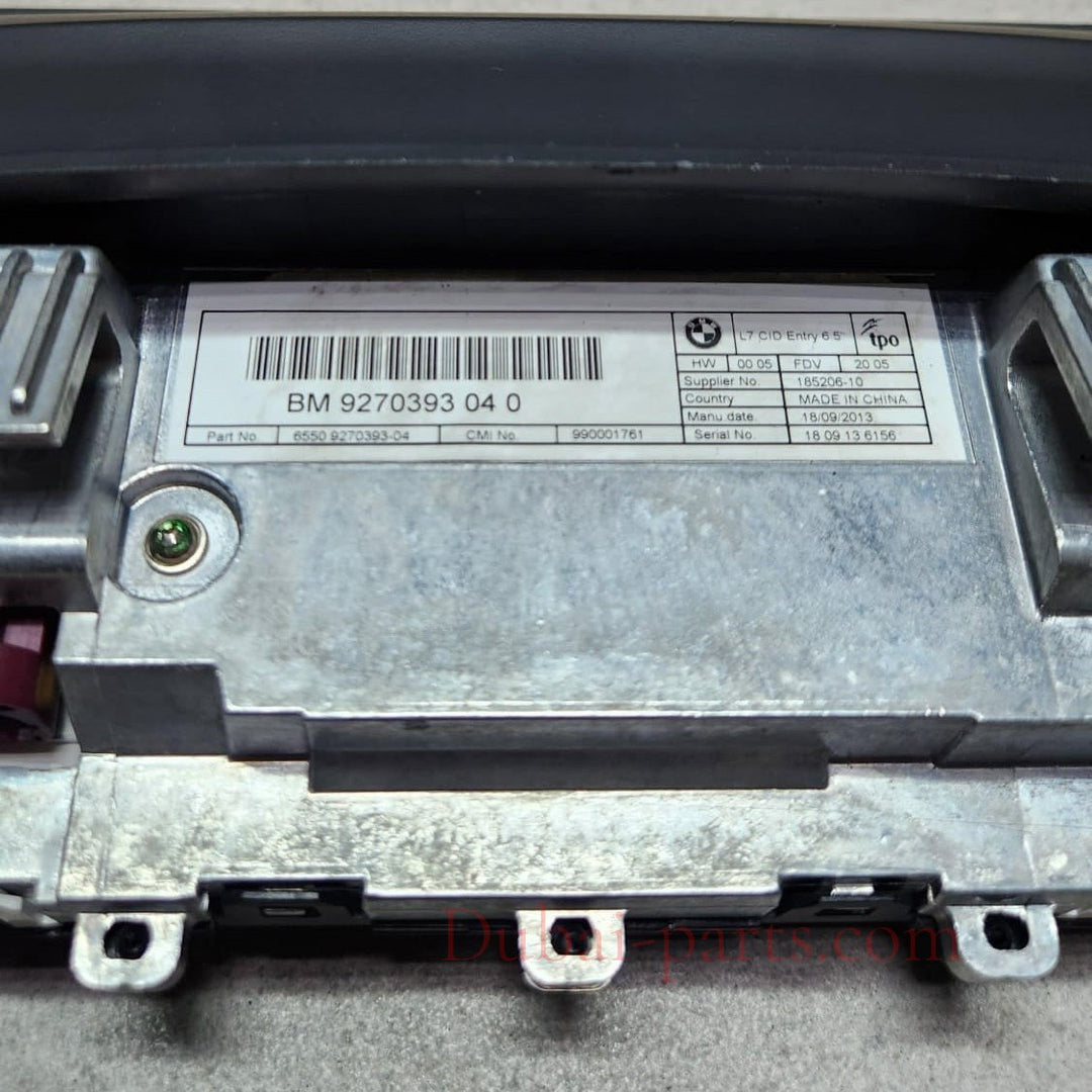 Genuine BMW Navigation Information Display Screen 9270393 F30 F31 F36 F80 F82