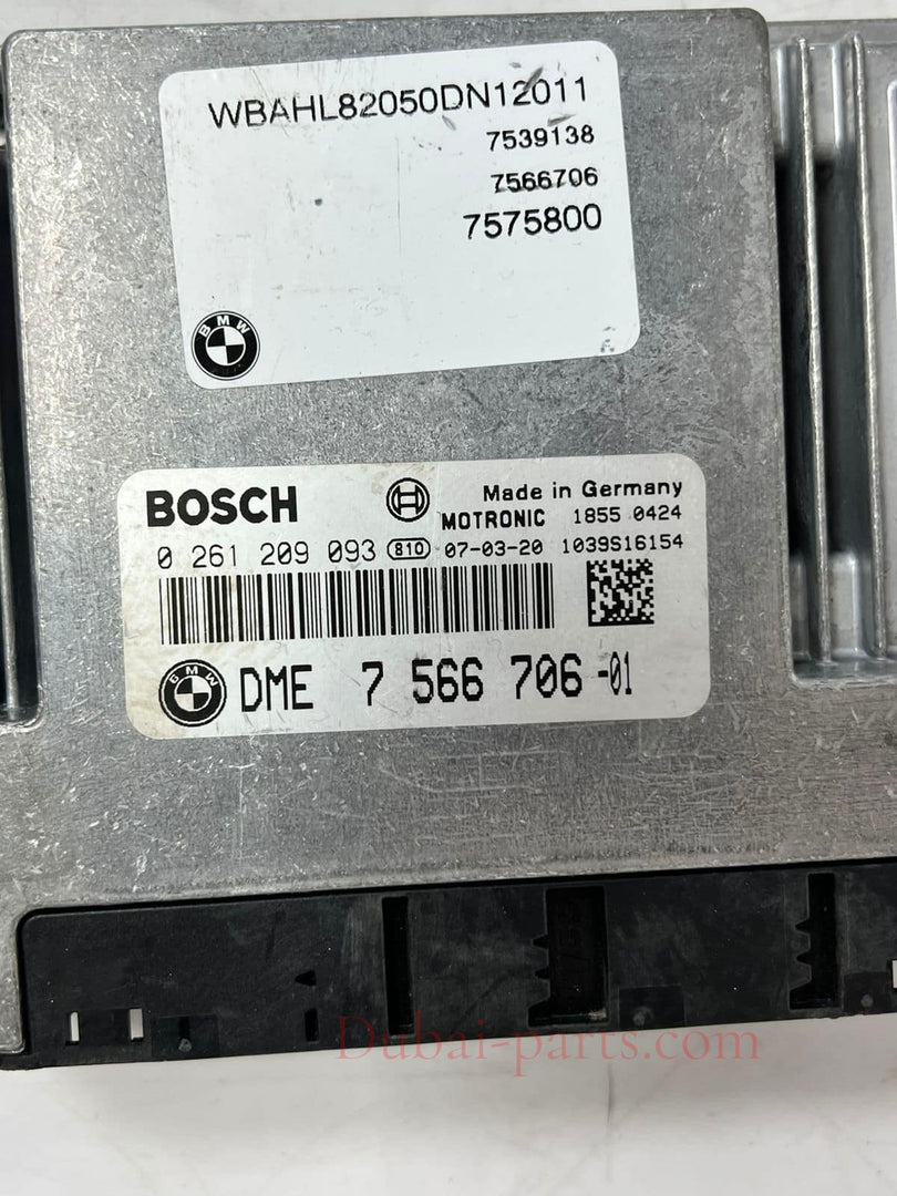 06-07 BMW N62 E66 550i E65 Engine Control Module ECU SET DME+CAS/ZAS RD 7566706
