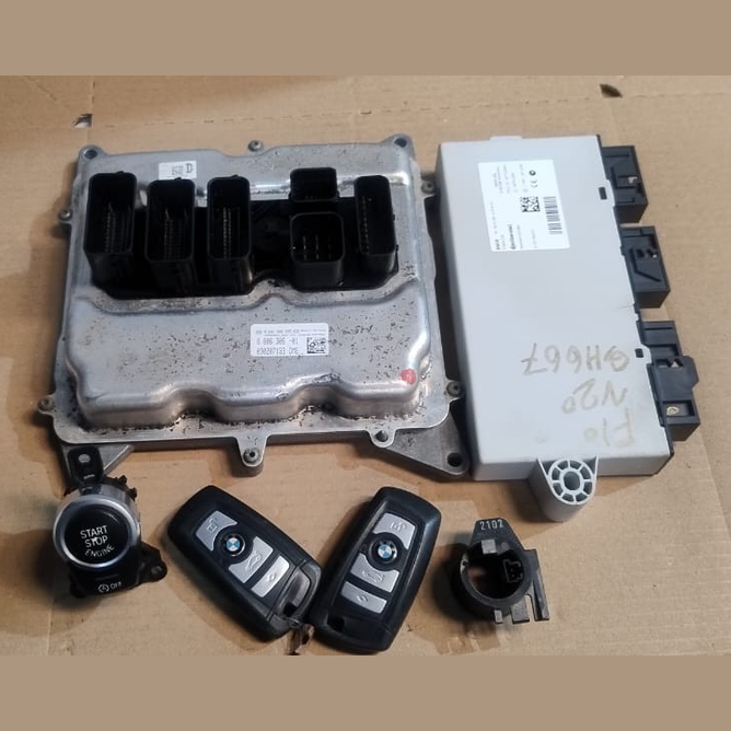 BMW F30 320I N20 ECU DME KIT WITH KEY FEM P/N - 8606306