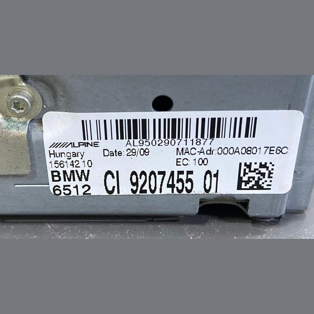 OEM BMW F10 535 Radio CD Player Receiver Navigation Control Unit 6512 CI 9207455