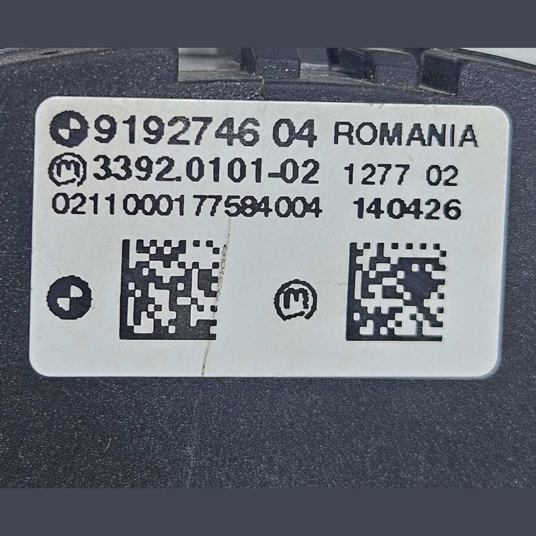 BMW 5 Series F10 F11 Control Element Light Headlight Switch 9192746 OEM