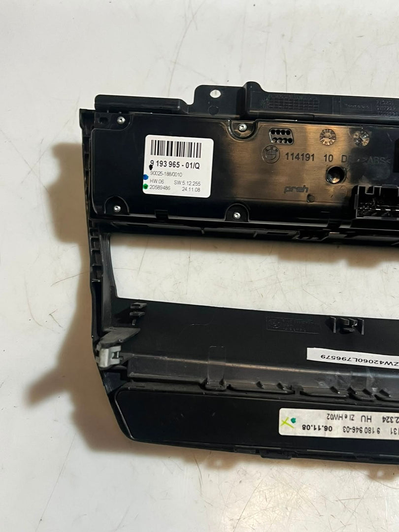 2007-2013 BMW X5 E70 and X6 E71 Climate Control Unit 9193965 OEM