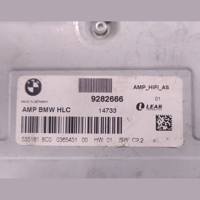 BMW 320i 328i 335i F30 AUDIO AMPLIFIER MODULE UNIT AMB -HIFI   OEM - 9282666