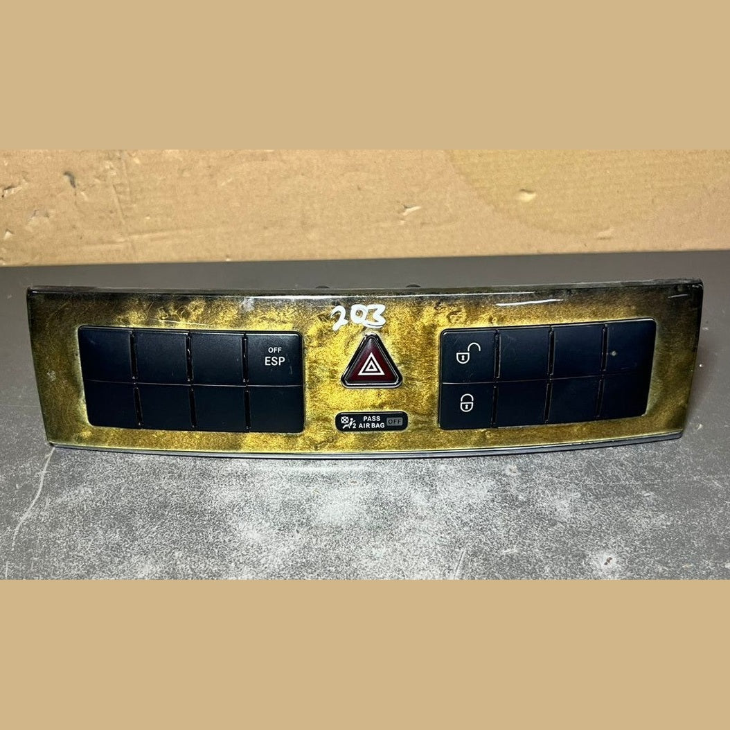 03-06 Mercedes-Benz W203 C-Class Hazard Switch Warning Button A203 8702510