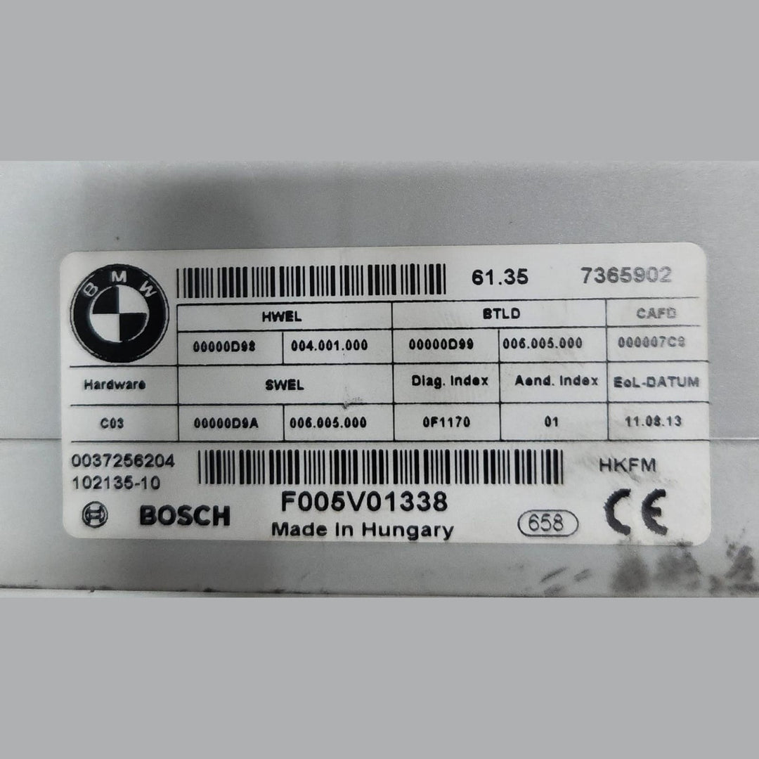 2011-2016 BMW 528i Trunk Lid Lift Control Module 7365902 F10 5 Series 528i 535i