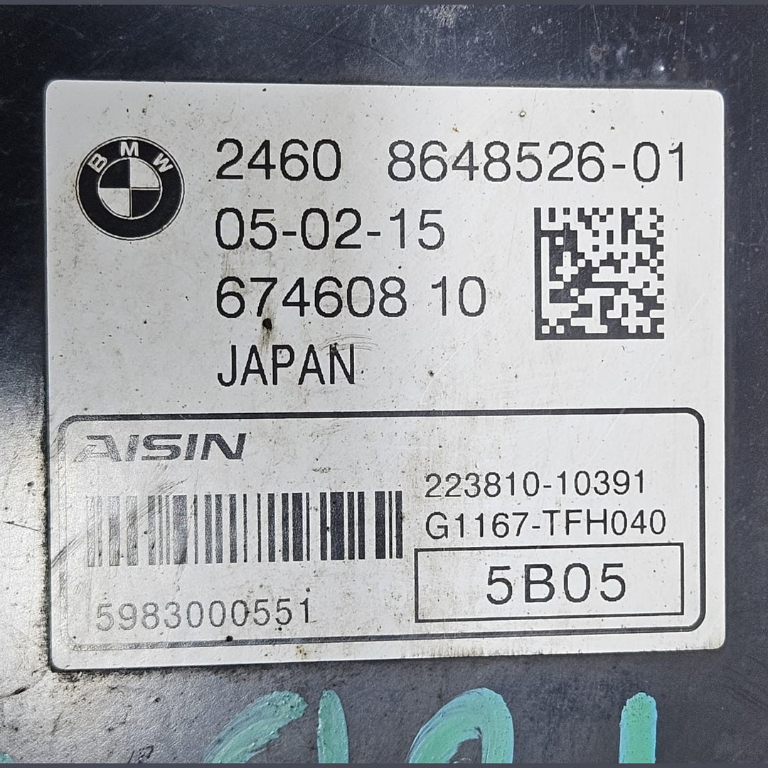 2014-17 BMW I8 OEM TRANSMISSION FLUID PUMP CONTROL MODULE 8648526 OEM