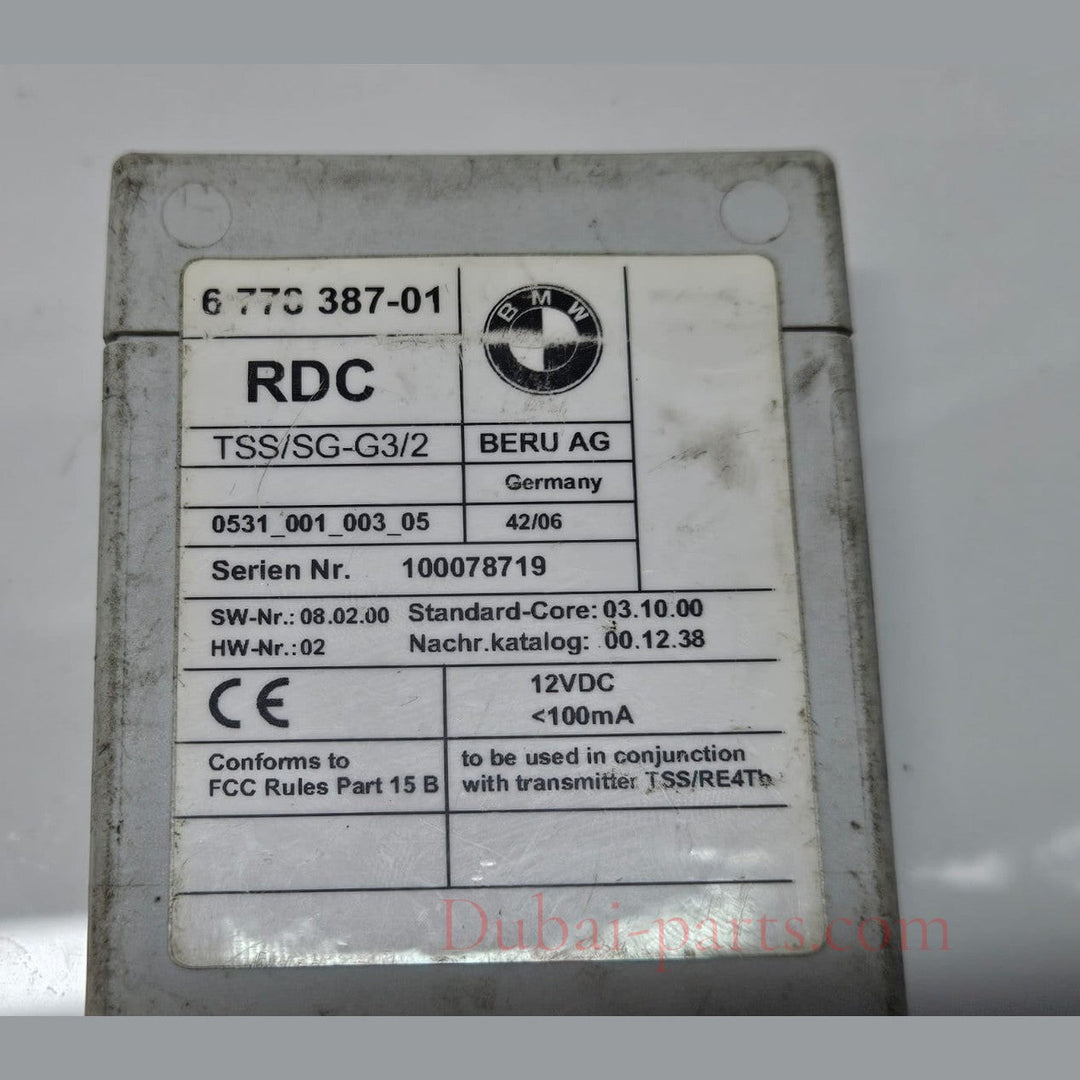 6778387-2007-2010 BMW 328i X5 E70 E63 E64 Tire Pressure Control Module OEM
