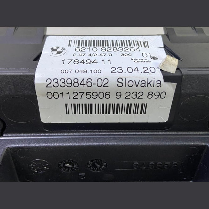 OEM BMW X3 F25 2.0D SPEEDO SPEEDOMETER INSTRUMENT CLUSTER 9232890