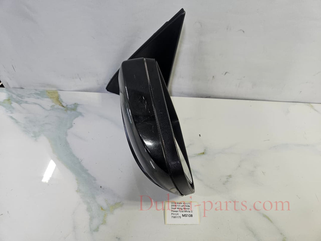 OEM BMW X5 E70 2006-13 Left Side Door Wing Mirror 3 Pin LH 7181175 RHD