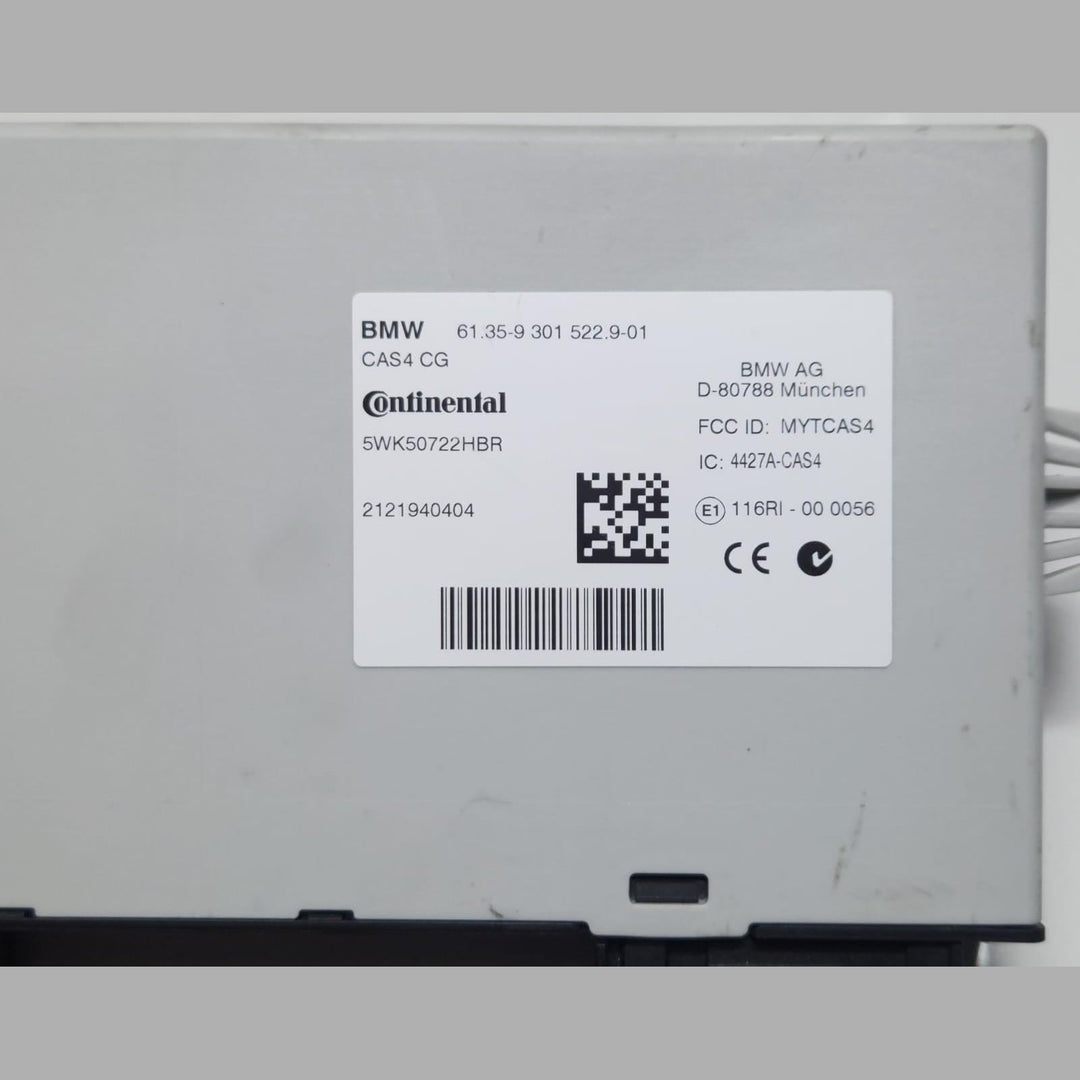 2013-2015 BMW X3 Cas4 Control Unit Module 9301522 5 Series F10 