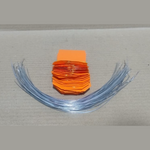 Load image into Gallery viewer, ACRYLIC TAG WITH METAL EYELET – THIN PLASTIC LABEL - IND/CRAFT ID TAG ORANGE