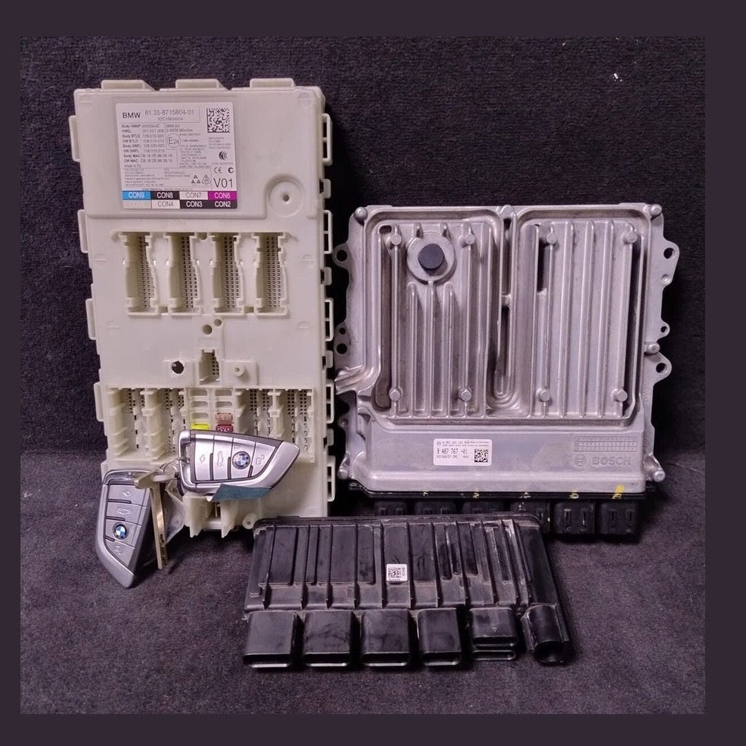 BMW 5 G30 530E B48 ENGINE CONTROL ECU SET MODULE BOSCH  2.0 HYBRID 9487767