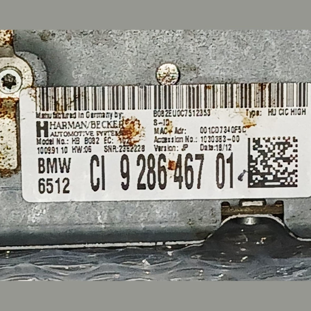 BMW F20 F30 F10 F02 OEM Genuine Navigation Audio CD Head Unit 9286467