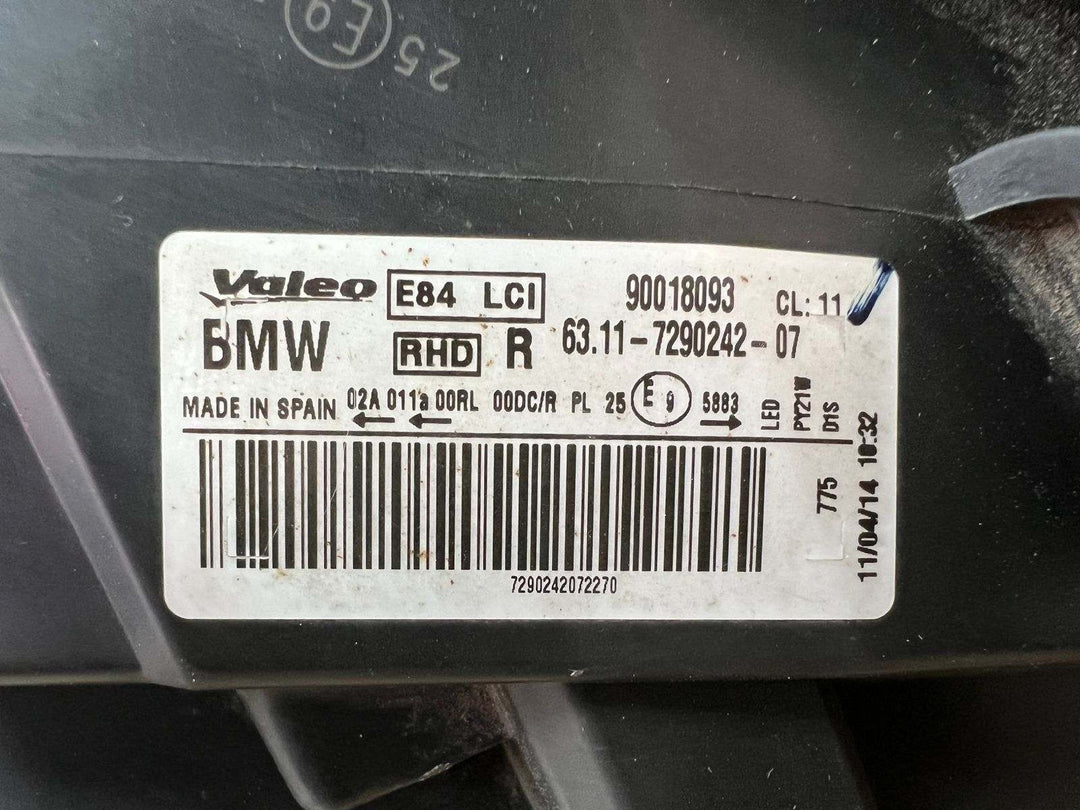 2014 BMW X1 E84 LCI RHD Headlight Bi-Xenon Light Right 7290242 ECE
