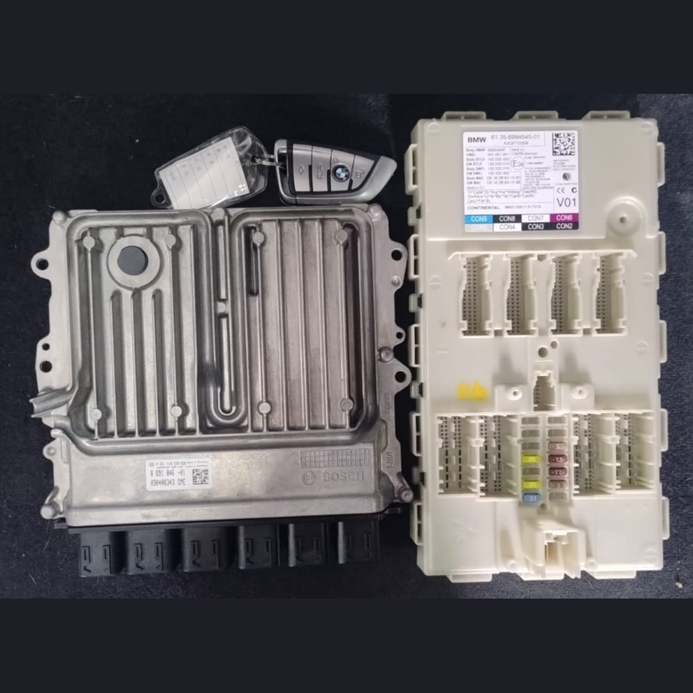 OEM BMW G12 B48 730E 2018hybrid ENGINE CONTROL UNIT ECU DME 8691846 FULL SET+KEY