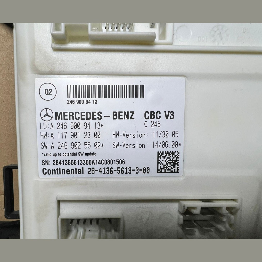 Mercedes-Benz W246 CLA B-Class Front SAM Control Module Unit A246 9009413 OEM
