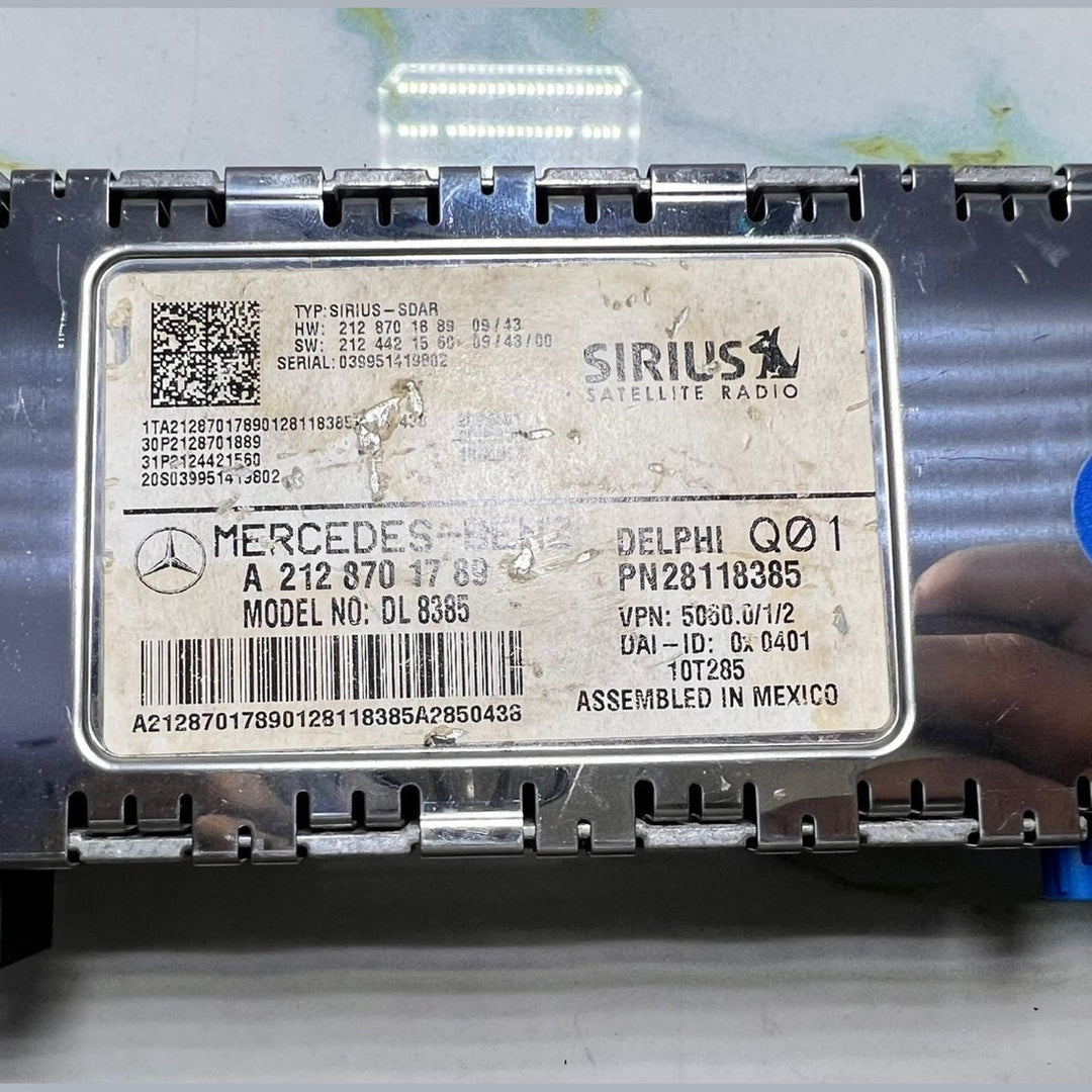 2010-15 Mercedes E350 E400 W212 Satellite Radio Control Module A212 8701789 OEM