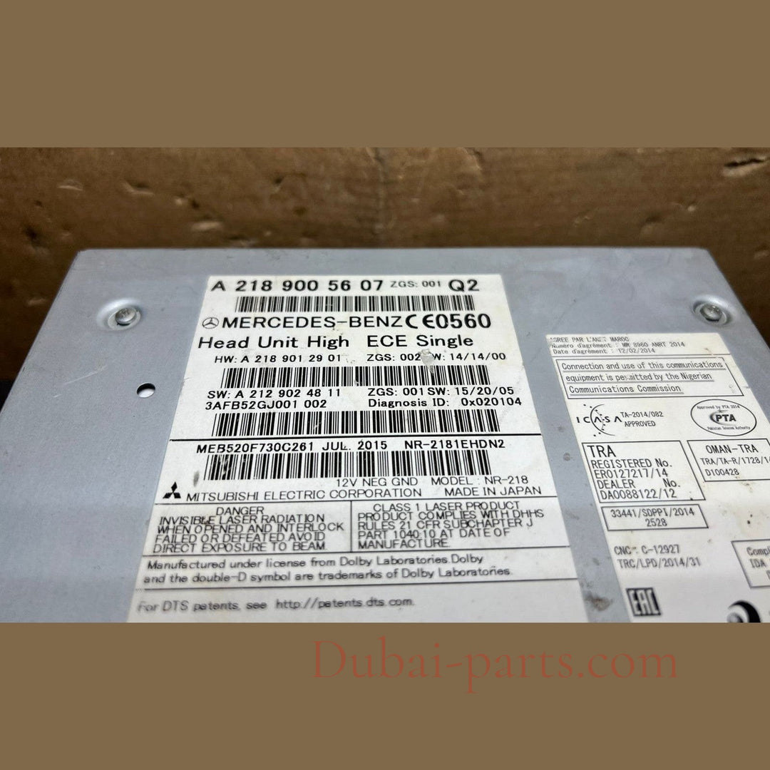 14–16 Mercedes-Benz W218 CLS Radio Audio Head Unit CD Player A218 9005607 OEM