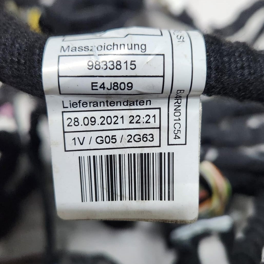 2018-2023 BMW X5 Console Wiring Harness 9833815 X5 G05 RHD