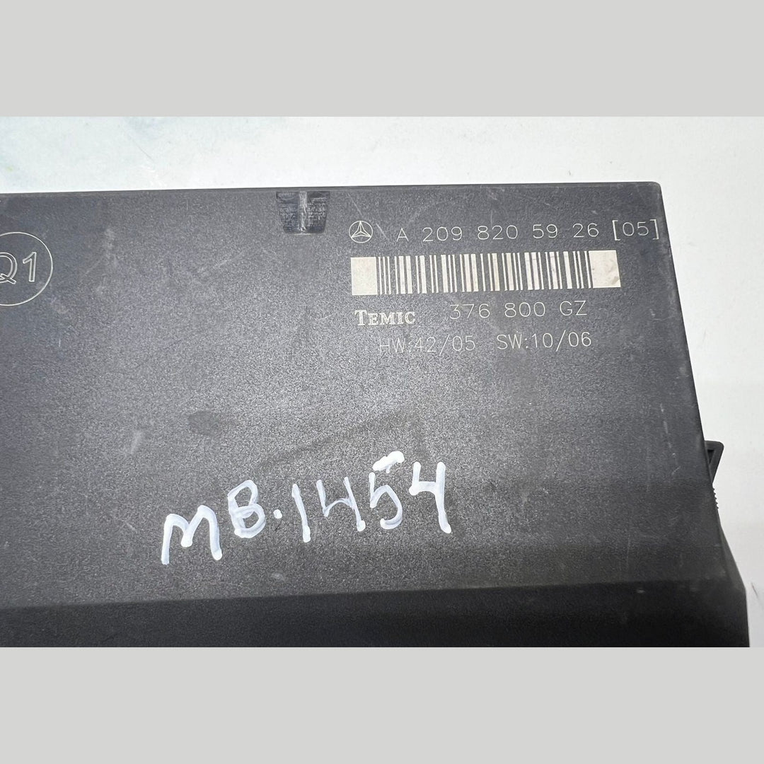 2006-2009 Mercedes-Benz W209 CLK Rear Body Control Module BCM A2098205926