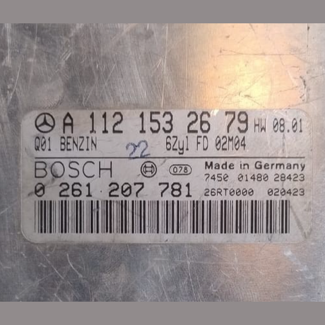 MERCEDES ECU ENGINE CONTROL UNIT A1121532679 BOSCH 0261207781 ME2.8 FITS C320 CL
