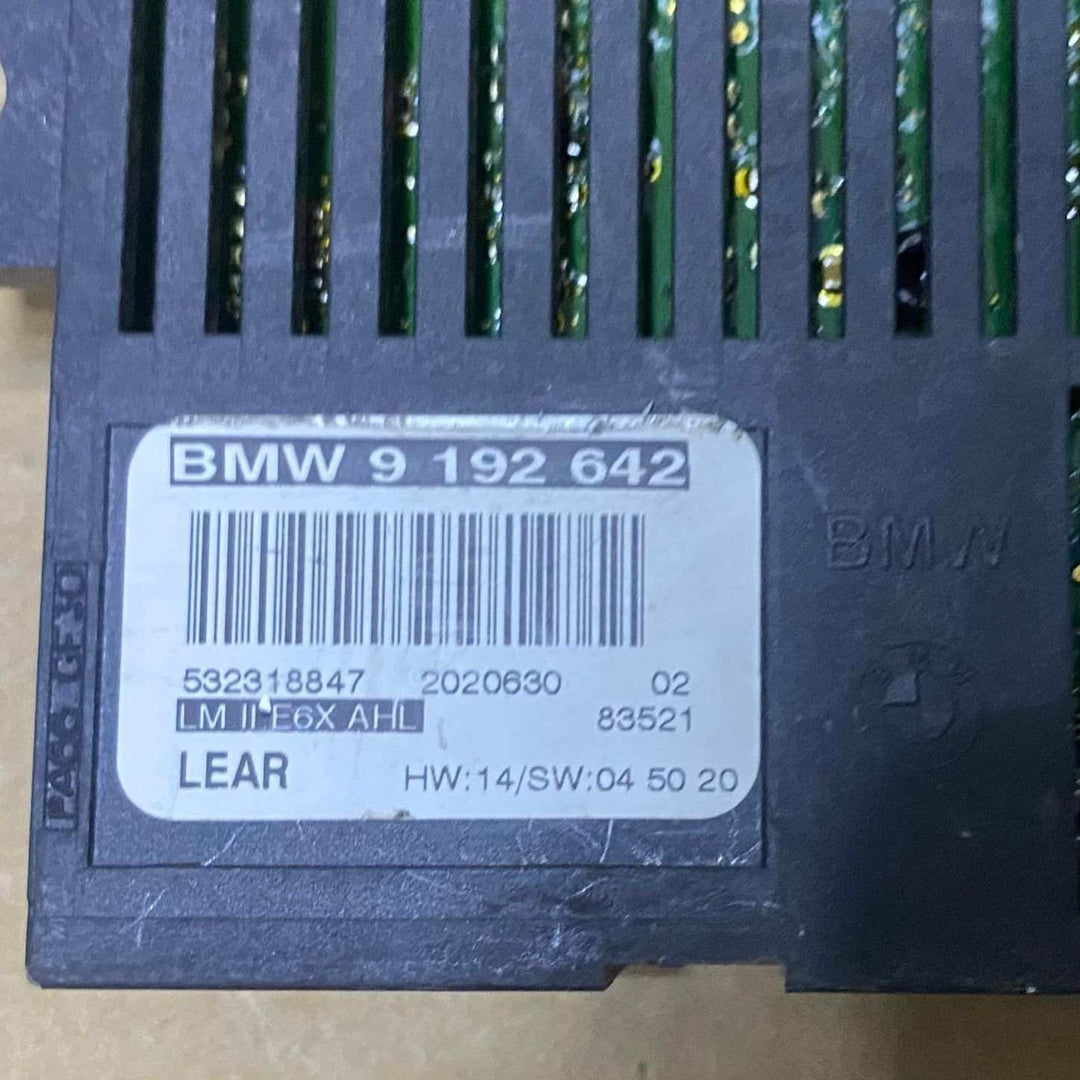 2009 BMW 535i Light Control Module 9192642 5 Series, 6 Series, 7 Series includin