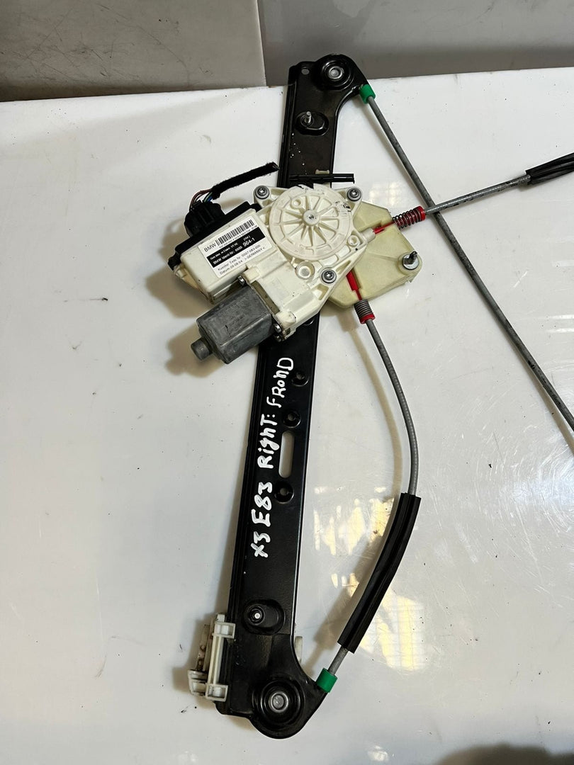 2004-2007 BMW X3 E83 Front RIGHT Door Window Regulator With Motor 7083011 OEM