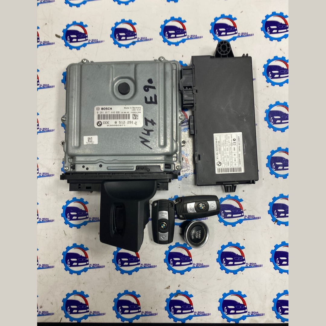 BMW  E90 N47 ENGINE CONTROL UNIT ECU KIT DDE 8512291
