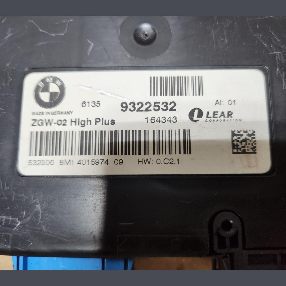 BMW Central Gateway Module 9322532. F07 GT, F10, and F11
