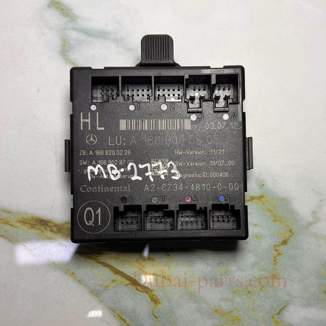 2014 Mercedes-Benz ML350 Door Control Module Unit A 1669005808 W166 ML350 and GL