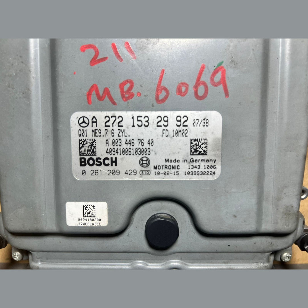 08-10 Mercedes W211 E-Class Engine Control Module Unit ECM ECU A272 1532992 OEM
