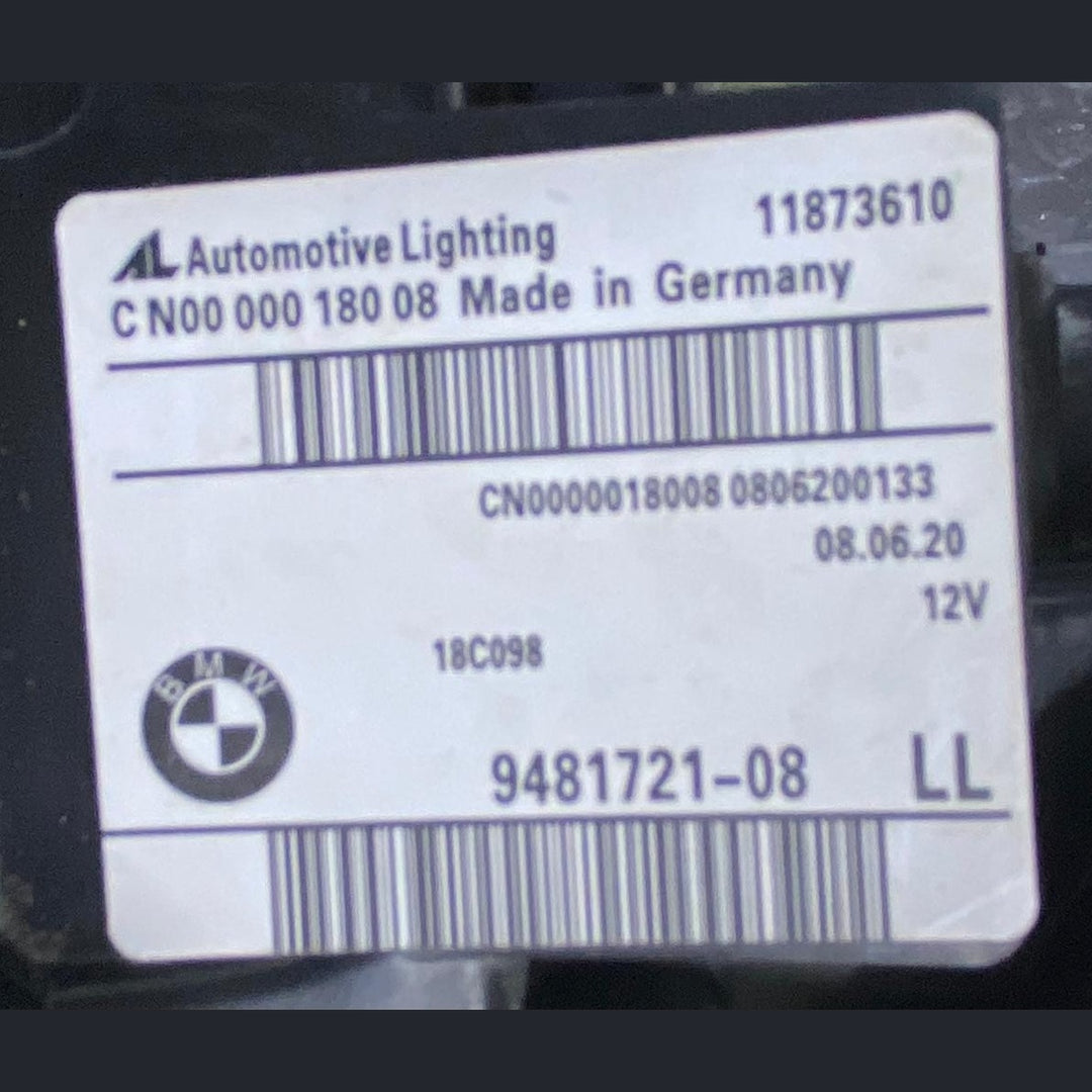 OEM BMW 3 Series G20 G21 RIGHT Side LED Headlight LHD ECE 9481721 No module