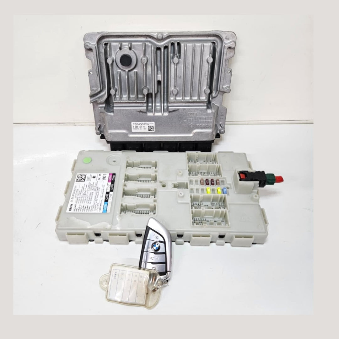 8598154-BMW 5 Series G30 530D B47 Engine Control Unit DDE Key Set ECU SET RHD
