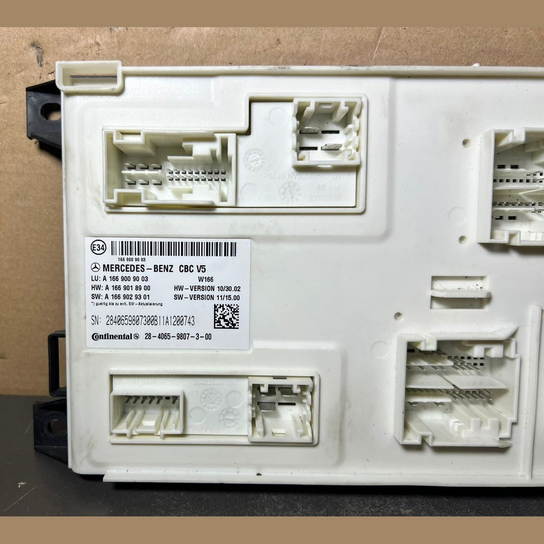 Mercedes-Benz W166 ML GL GLE Front SAM Control Module Unit A166 9009003 OEM