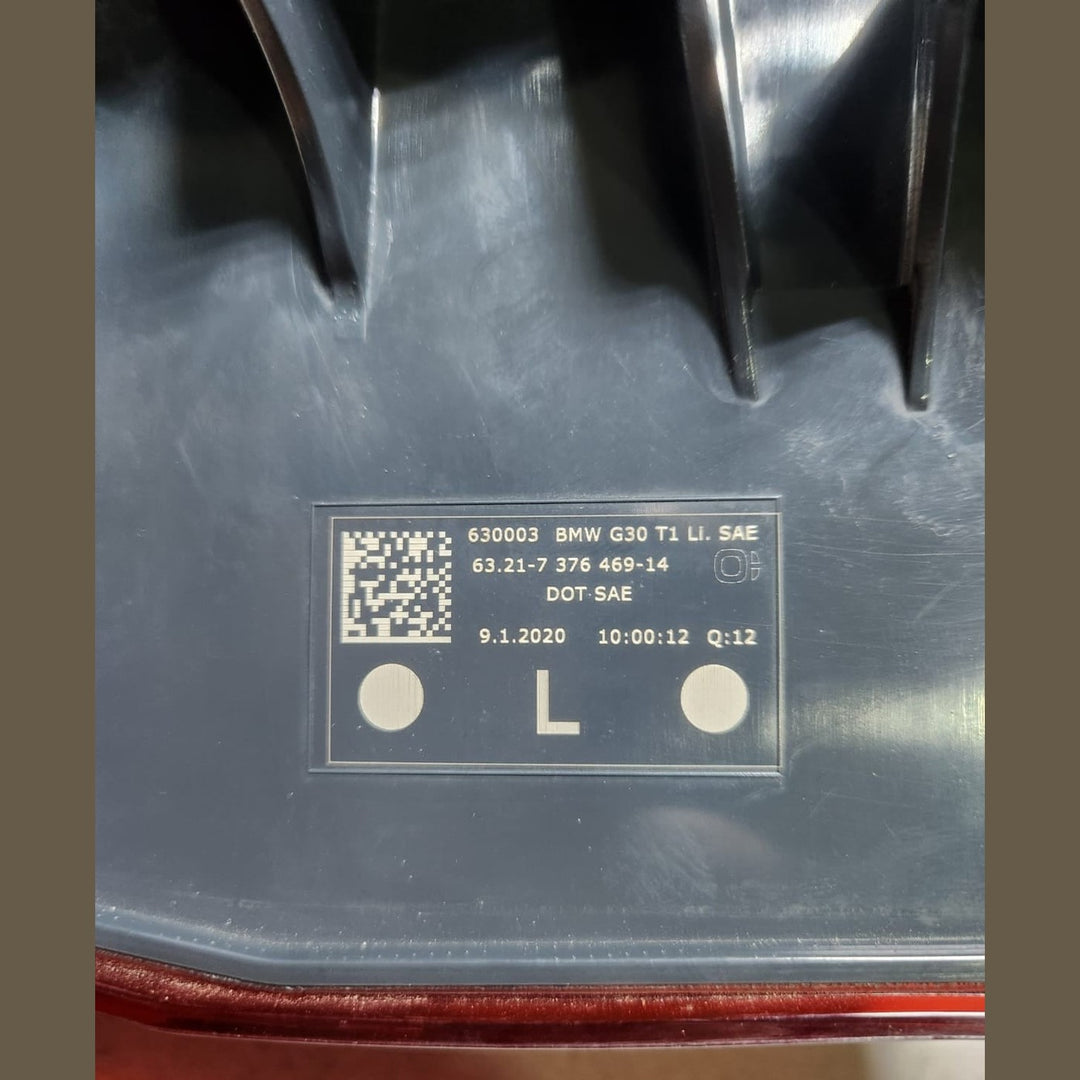 2017-2023 BMW 530i Left Outer Tail Light 7376469 530i 540i 530e M5 G30 F90