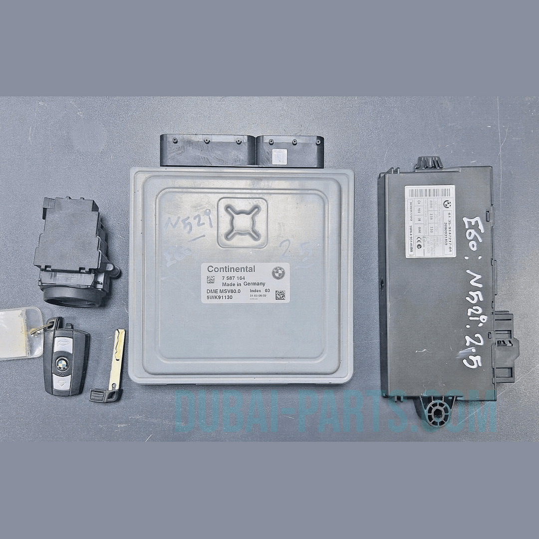 2008 BMW E70 X5 XDRIVE N52K MSV80.0 DME CAS KEY SET  7 587 164
