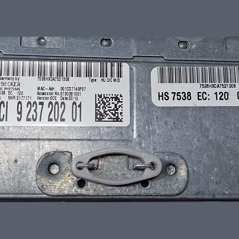 10-12 OEM BMW 5 F10 F11 HU CIC MID BUSINESS CD PLAYER SYSTEM CONTROLLER 9237202