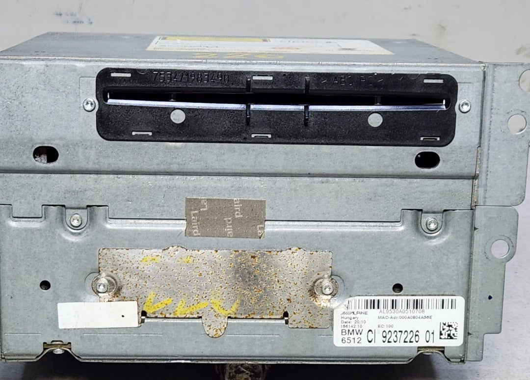 9237226-BMW 5 Series Head Unit Navigation System Cd Player Infotainment Control 