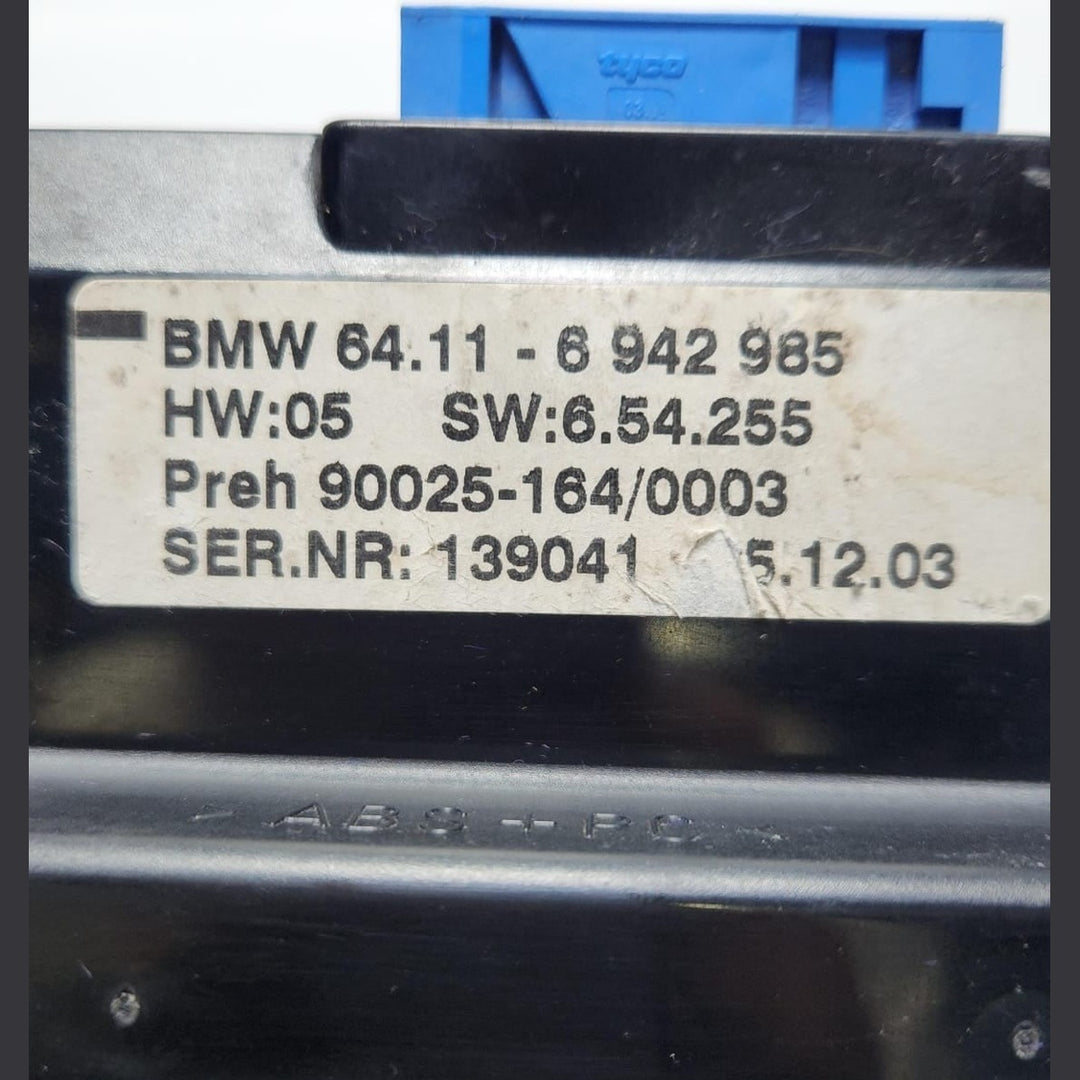 2001-2009 BMW 7 Series Automatic Air Conditioning Control Panel 6942985 E65 E66 