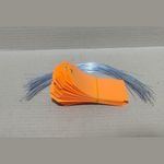 Load image into Gallery viewer, ACRYLIC TAG WITH METAL EYELET – THIN PLASTIC LABEL - IND/CRAFT ID TAG ORANGE