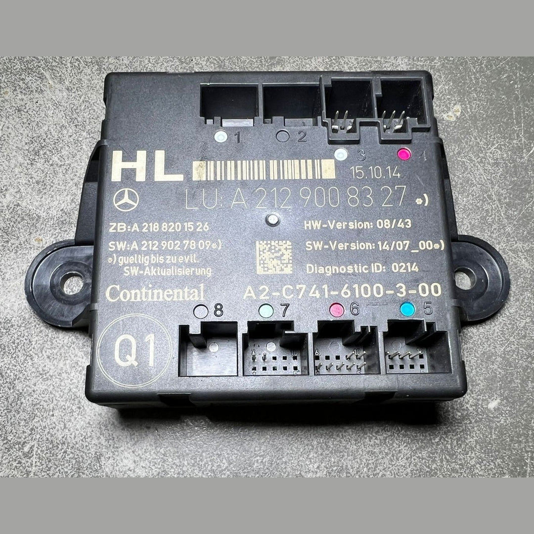Mercedes-Benz W212 E-Class Rear Left Side Door Control Module A212 9008327 OEM
