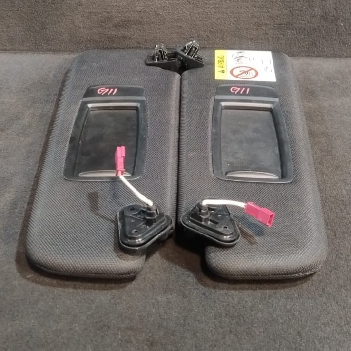 BMW G11 7 SERIES SUN VISOR SET WITH VANITY MIRROR OEM VIN  B314963