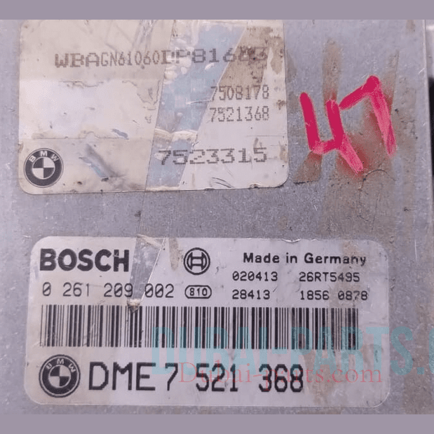 BMW 745Li 745i SEDAN ENGINE CONTROL MODULE UNIT ECM ECUMODULE ONLY -7521368