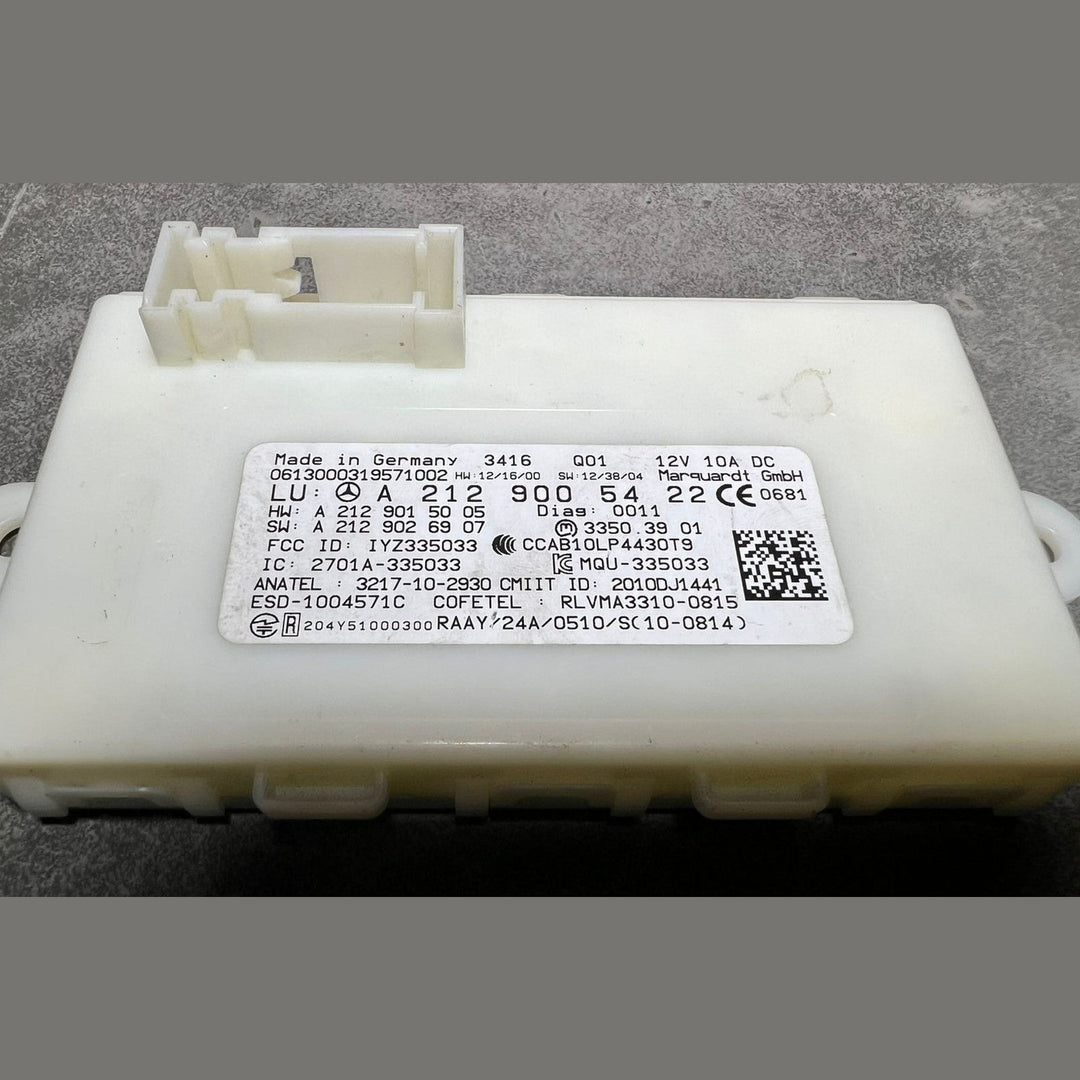 2013 Mercedes Benz ML350 W166 Keyless Entry Control Unit A212 9005422 OEM