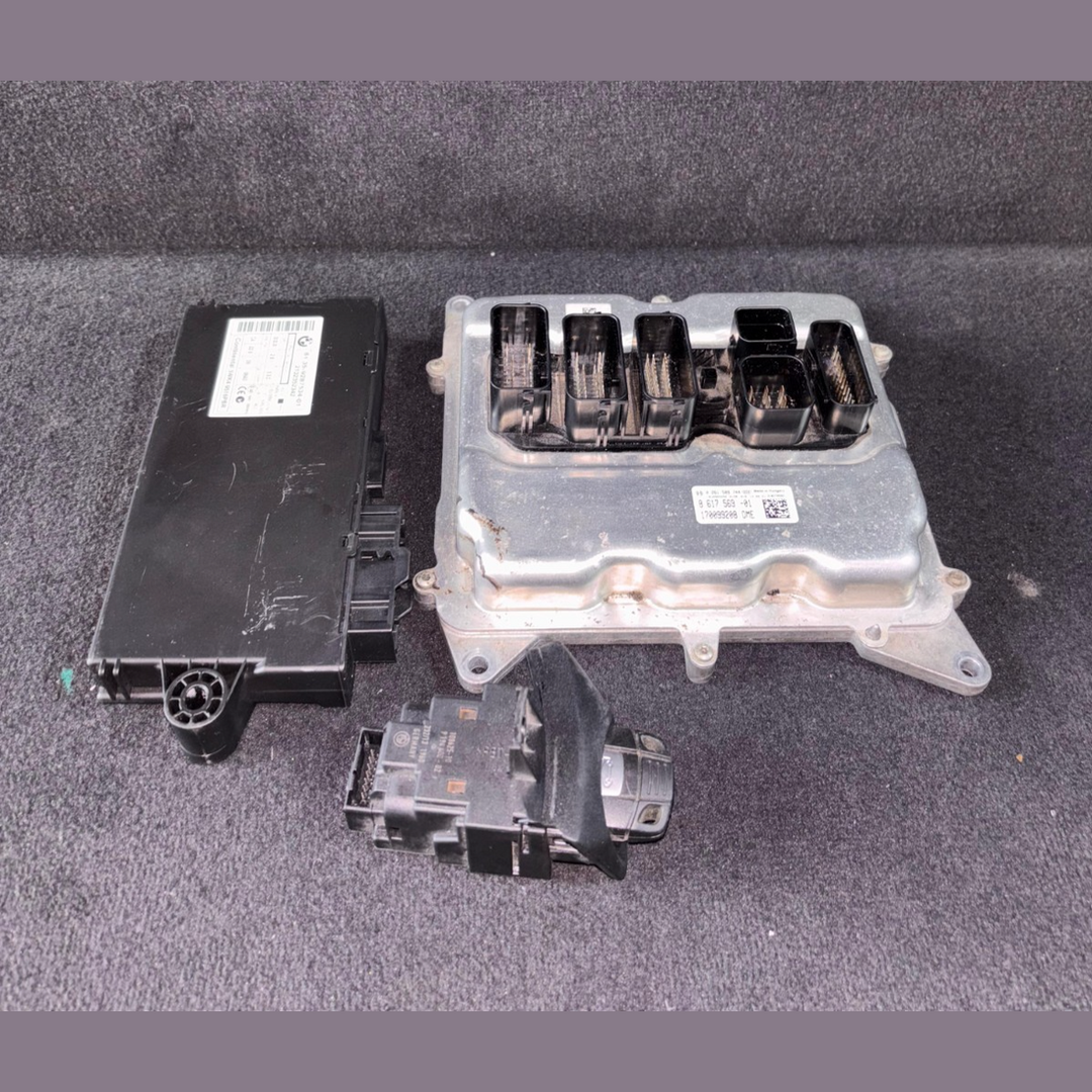 BMW X1 E84 20I N20 184PS MOTOREINHEIT ECU KIT DME CAS3 + SCHLÜSSEL...